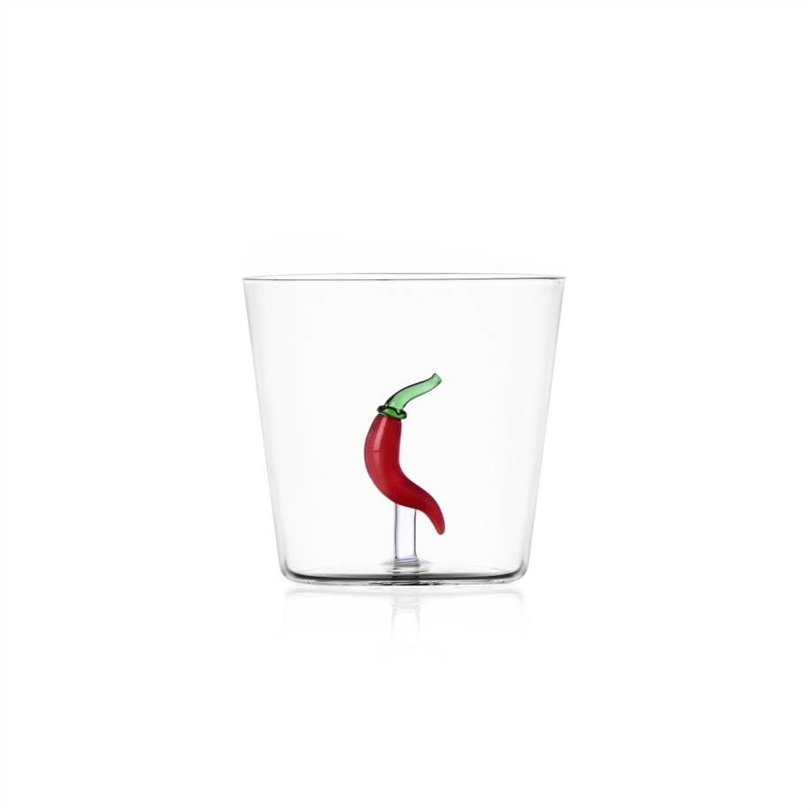 Six-Piece Vegetable-Design Borosilicate Tumbler Set