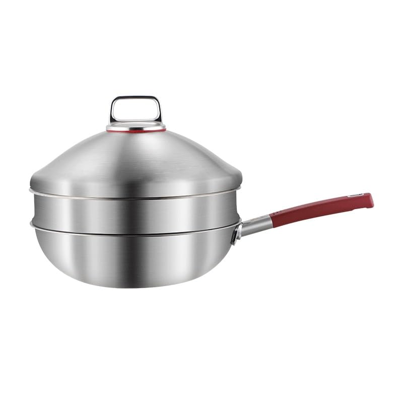 Stainless Steel Wok with Lid