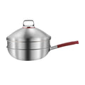 Stainless Steel Wok with Lid