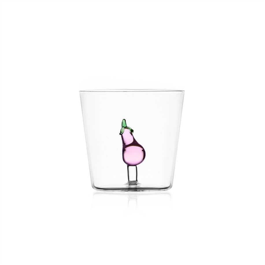 Six-Piece Vegetable-Design Borosilicate Tumbler Set