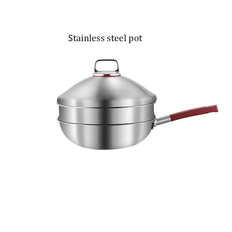 Stainless Steel Wok with Lid