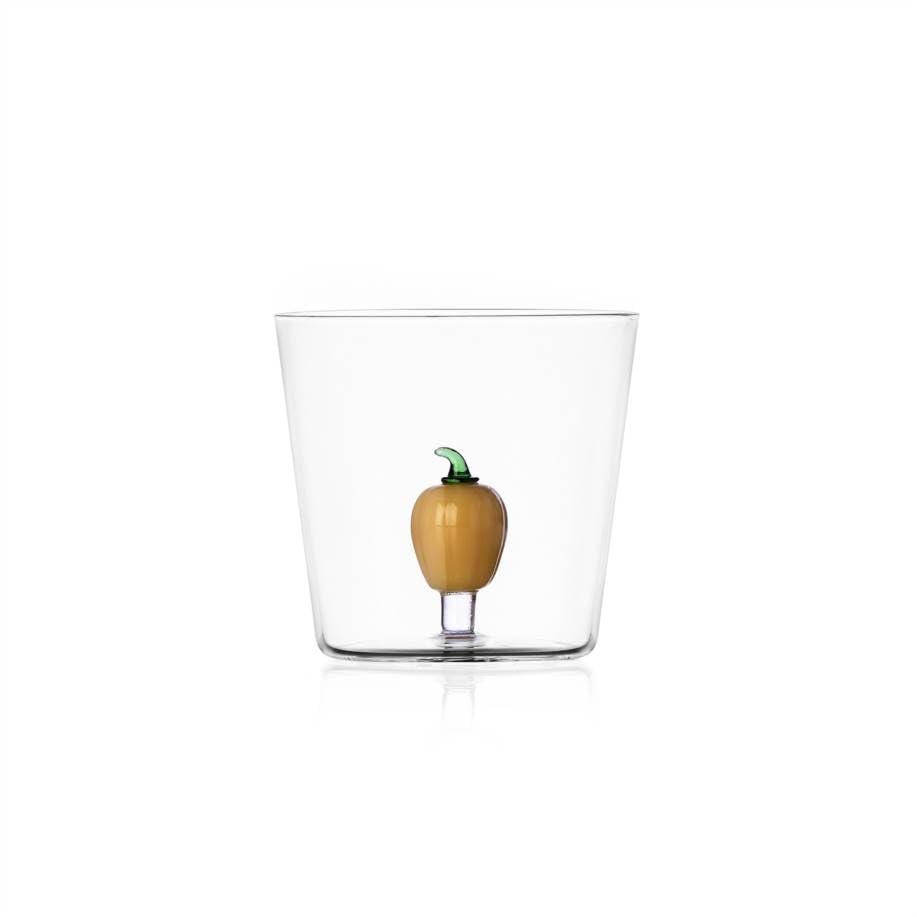 Six-Piece Vegetable-Design Borosilicate Tumbler Set