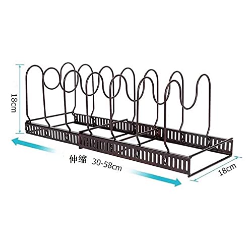 Expandable Seven-Slot Pan Organizer