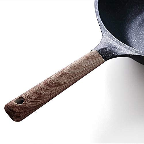 28cm Nonstick Iron Wok with Lid