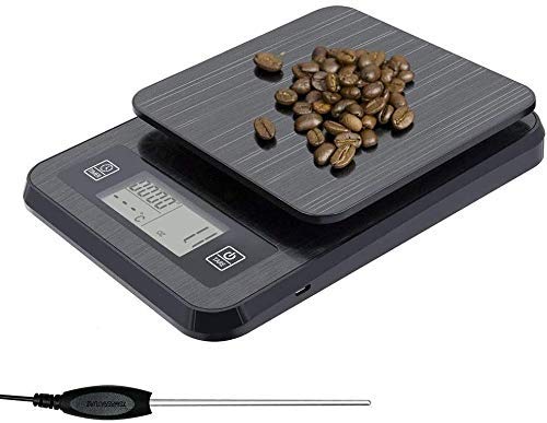 3kg Digital Kitchen Scale with Timer and Thermometer