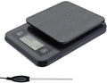3kg Digital Kitchen Scale with Timer and Thermometer