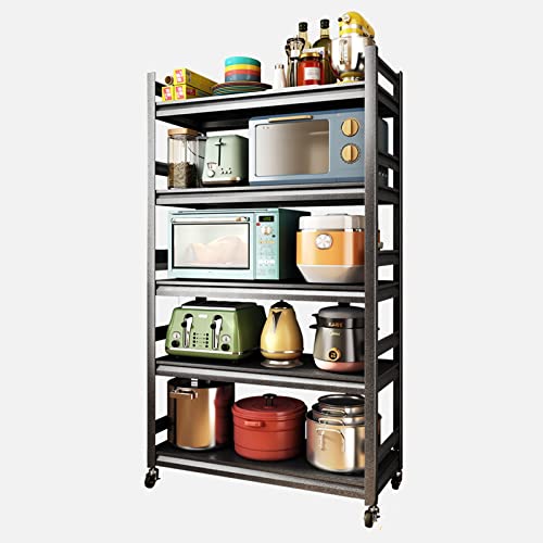 Five-Tier Rolling Microwave Storage Rack