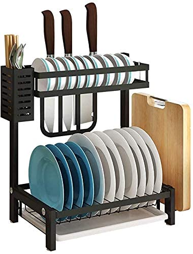 Two-Tier Stainless Steel Dish Drying Rack