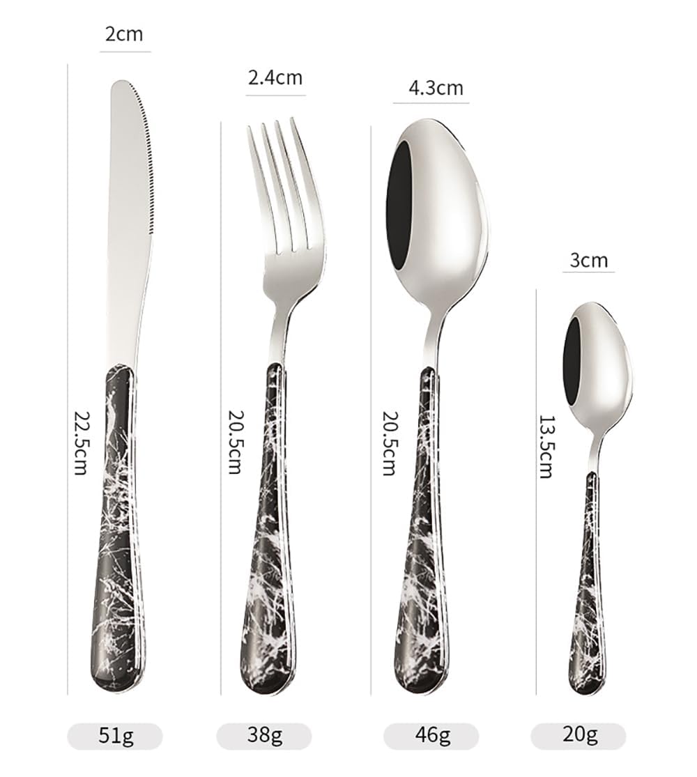 72-Piece Wood-Effect Handle Flatware Set