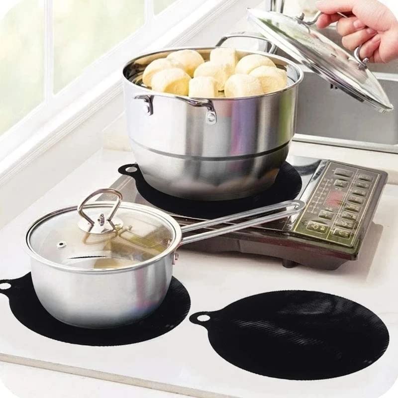 Four-Piece Silicone Induction Cooktop Mat Set