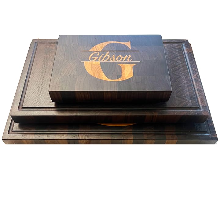 Three-Piece Walnut Cutting and Serving Board Set