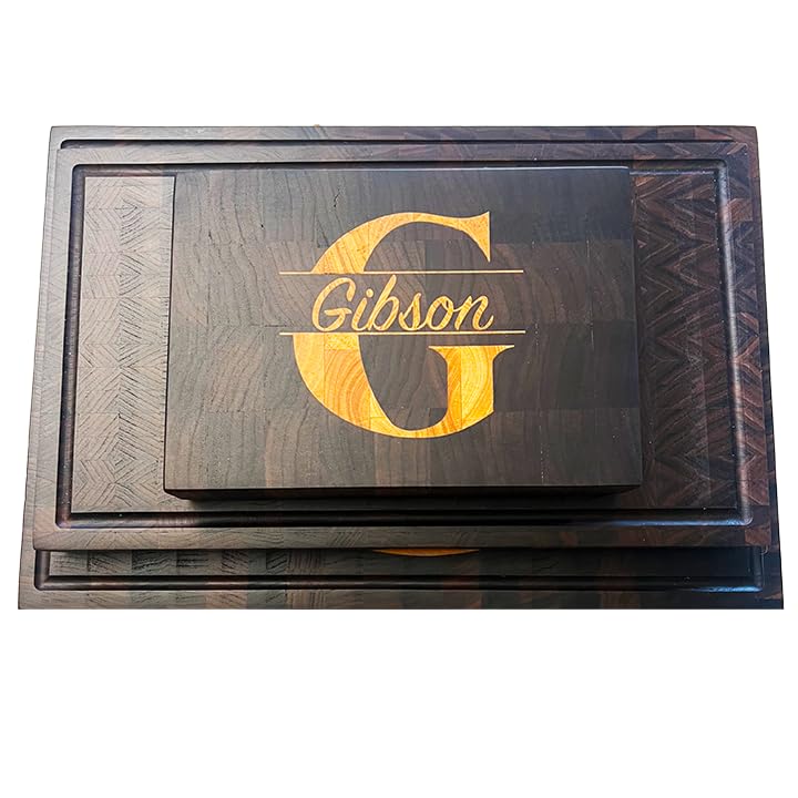 Three-Piece Walnut Cutting and Serving Board Set