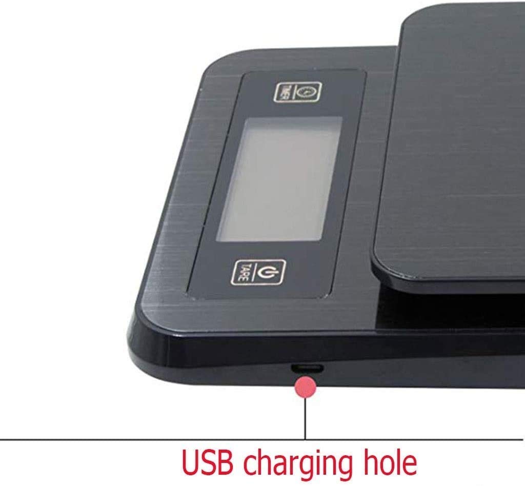 3kg Digital Kitchen Scale with Timer and Thermometer