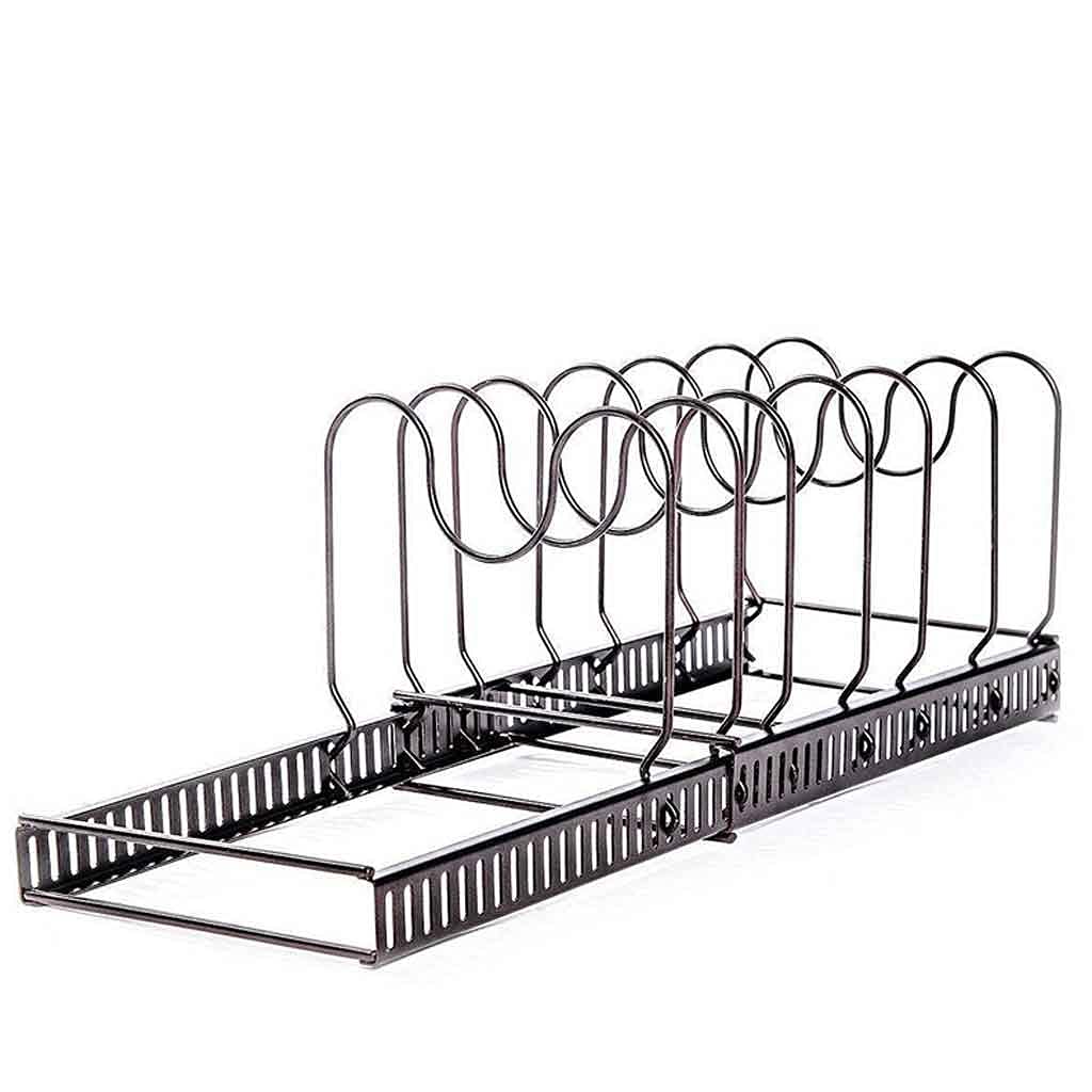 Expandable Seven-Slot Pan Organizer
