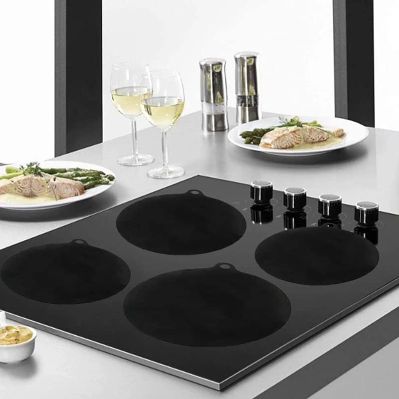 Four-Piece Silicone Induction Cooktop Mat Set