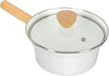 16cm Enamel Saucepan with Glass Lid