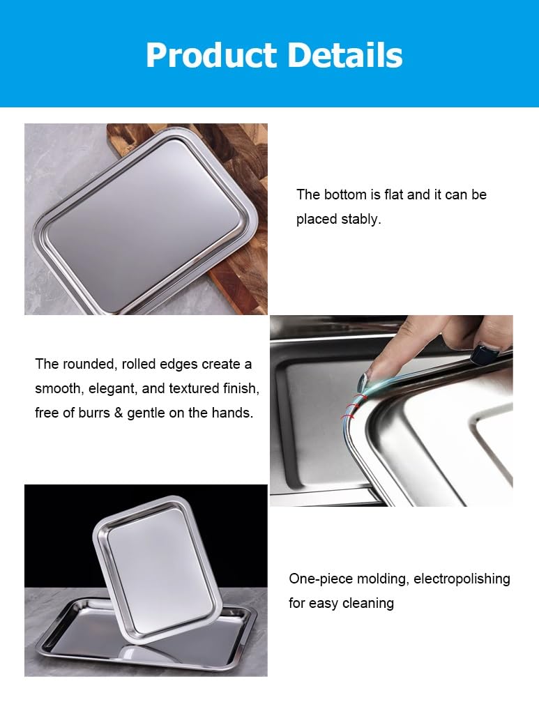 304 Stainless Steel Baking Sheet Collection