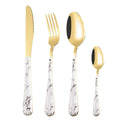 72-Piece Wood-Effect Handle Flatware Set
