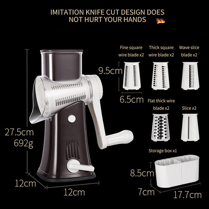 Manual Rotary Drum Vegetable Grater