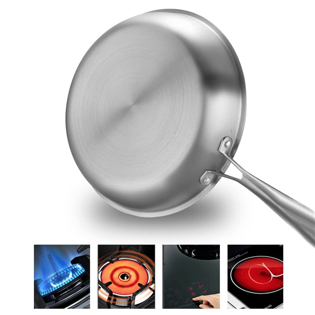 28cm Honeycomb Stainless Steel Frying Pan with Lid