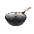 28cm Nonstick Iron Wok with Lid