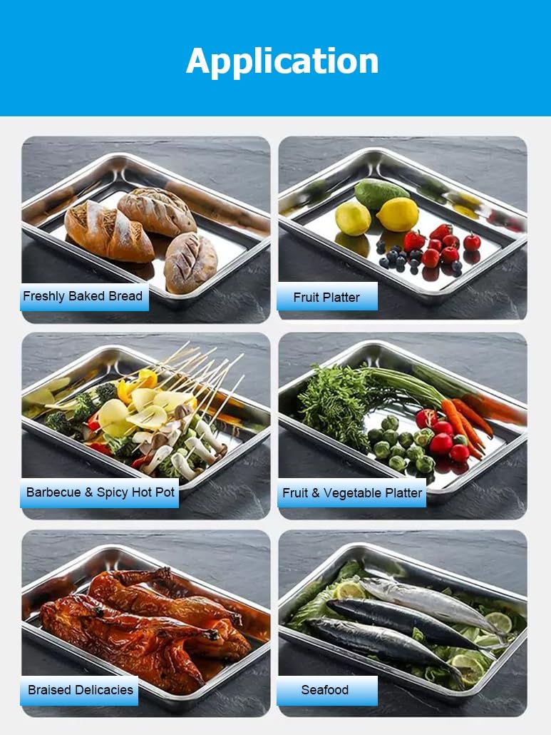 304 Stainless Steel Baking Sheet Collection