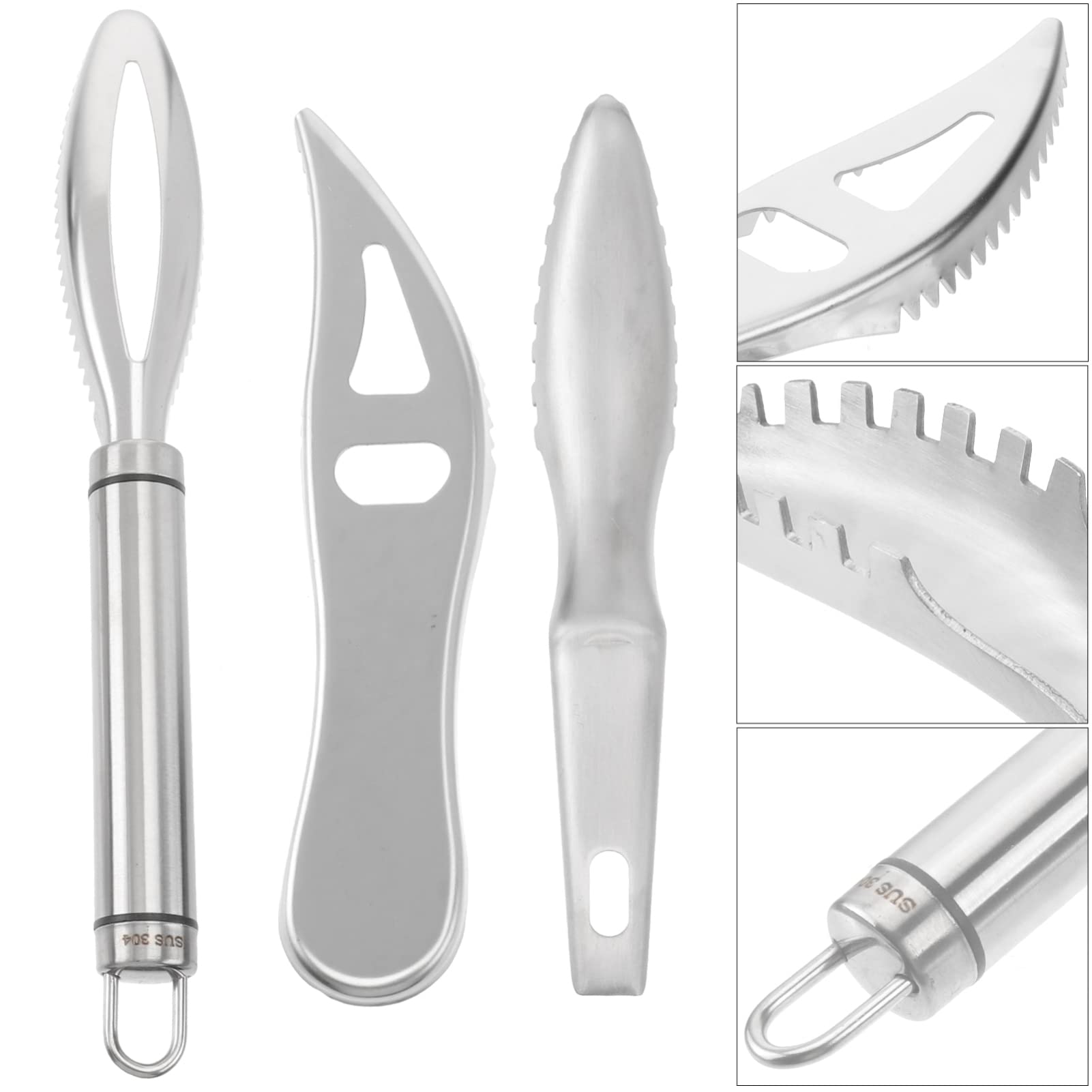 6-Piece Seafood Peeler and Grater Tool Set