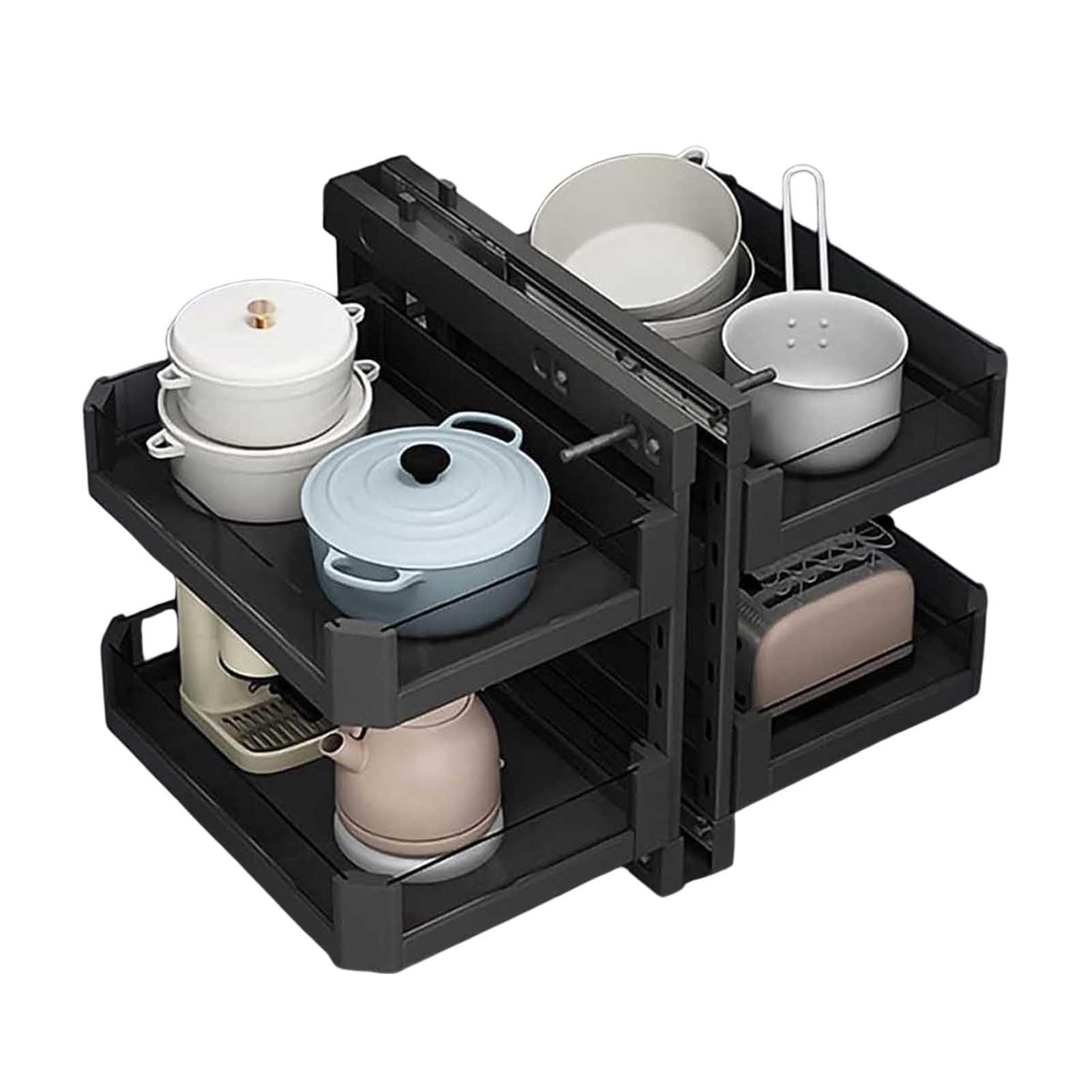 Pull-Out Blind-Corner Cabinet Organizer