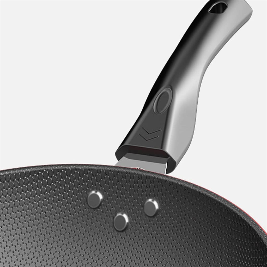 34cm Pre-Seasoned Iron Wok with Wooden Handle