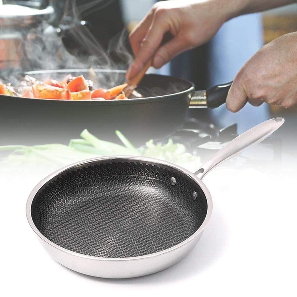 Three-Layer 304 Stainless Steel Frying Pan