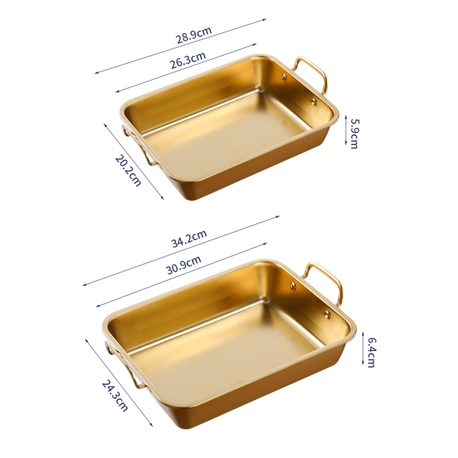 Deep Stainless Steel Roasting Pan