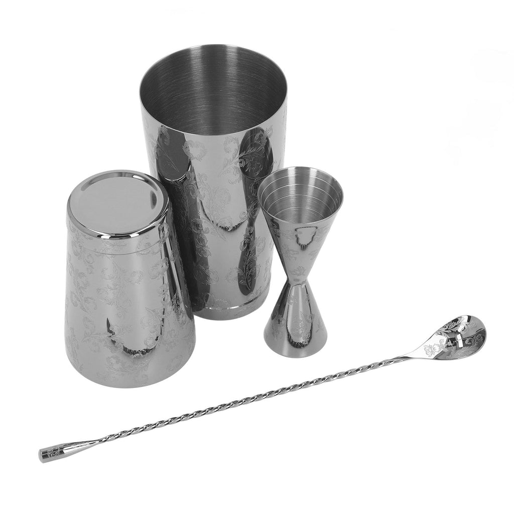 10-Piece Stainless Steel Cocktail Shaker Set