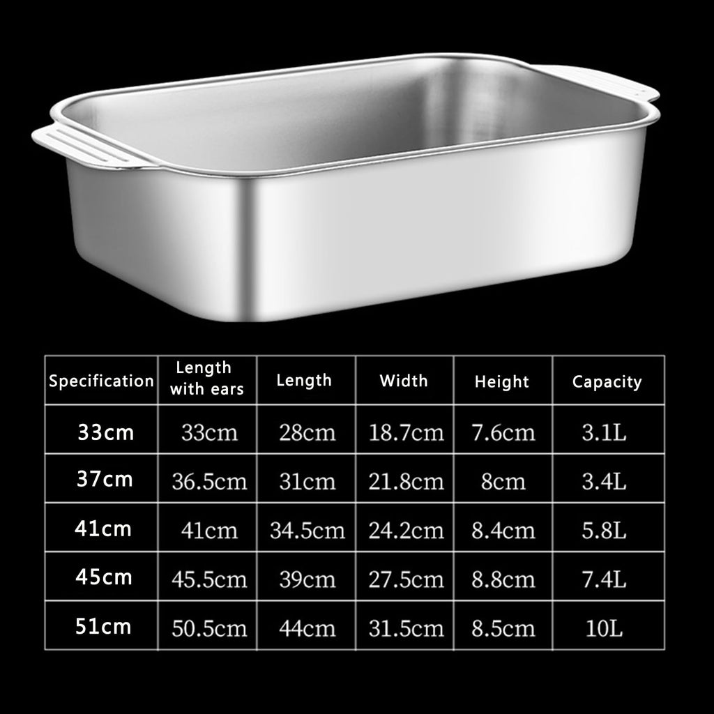 51cm Stainless Steel Roasting Pan with Handles