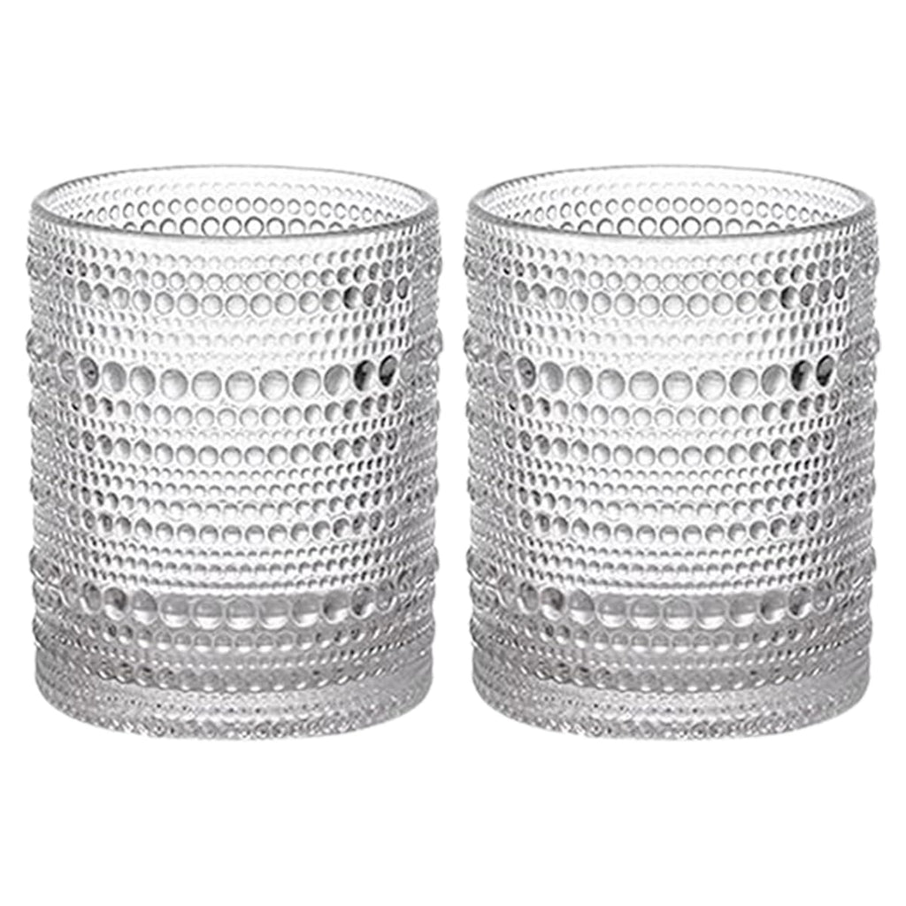 Four-Piece 16oz Ribbed Old-Fashioned Glass Set