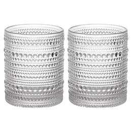 Four-Piece 16oz Ribbed Old-Fashioned Glass Set