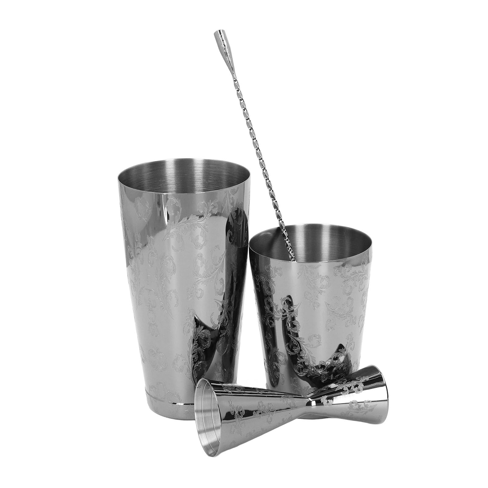 10-Piece Stainless Steel Cocktail Shaker Set