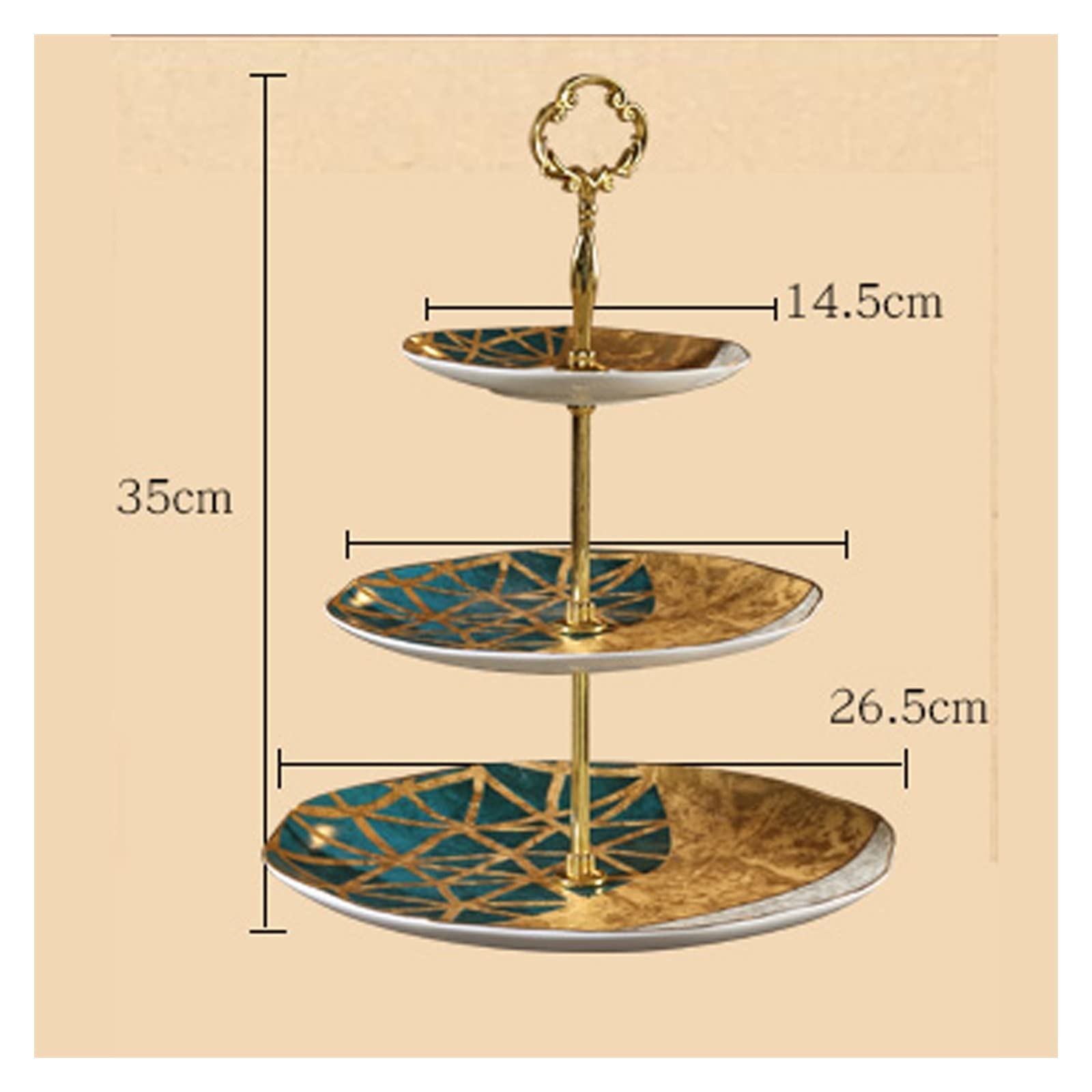 Three-Tier Afternoon Tea Serving Stand