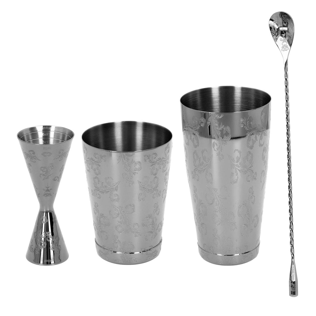 10-Piece Stainless Steel Cocktail Shaker Set
