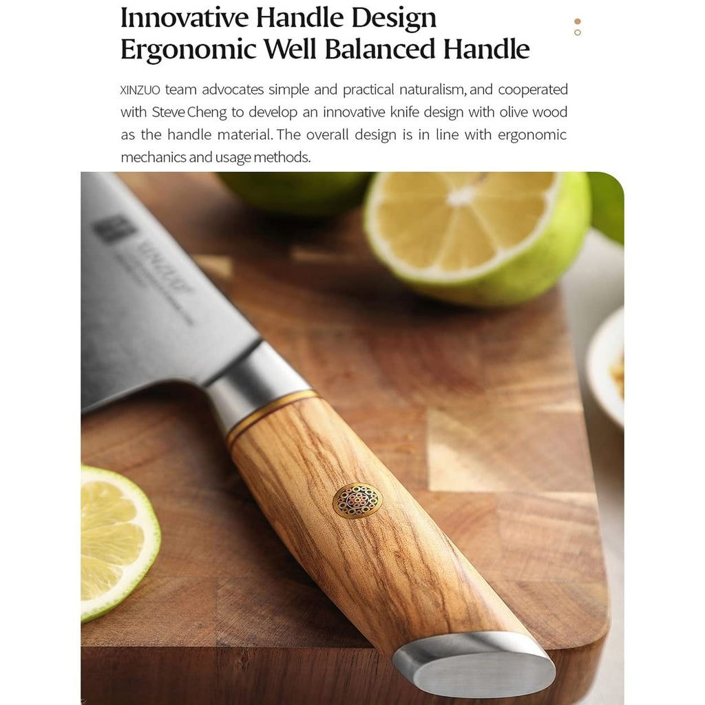 8-Piece 73-Layer Damascus Kitchen Knife Set