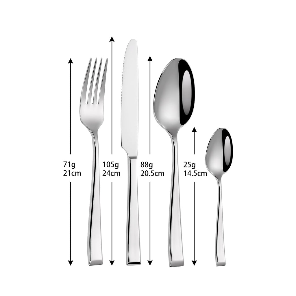 Stainless Steel Flatware Collection for 6 to 18