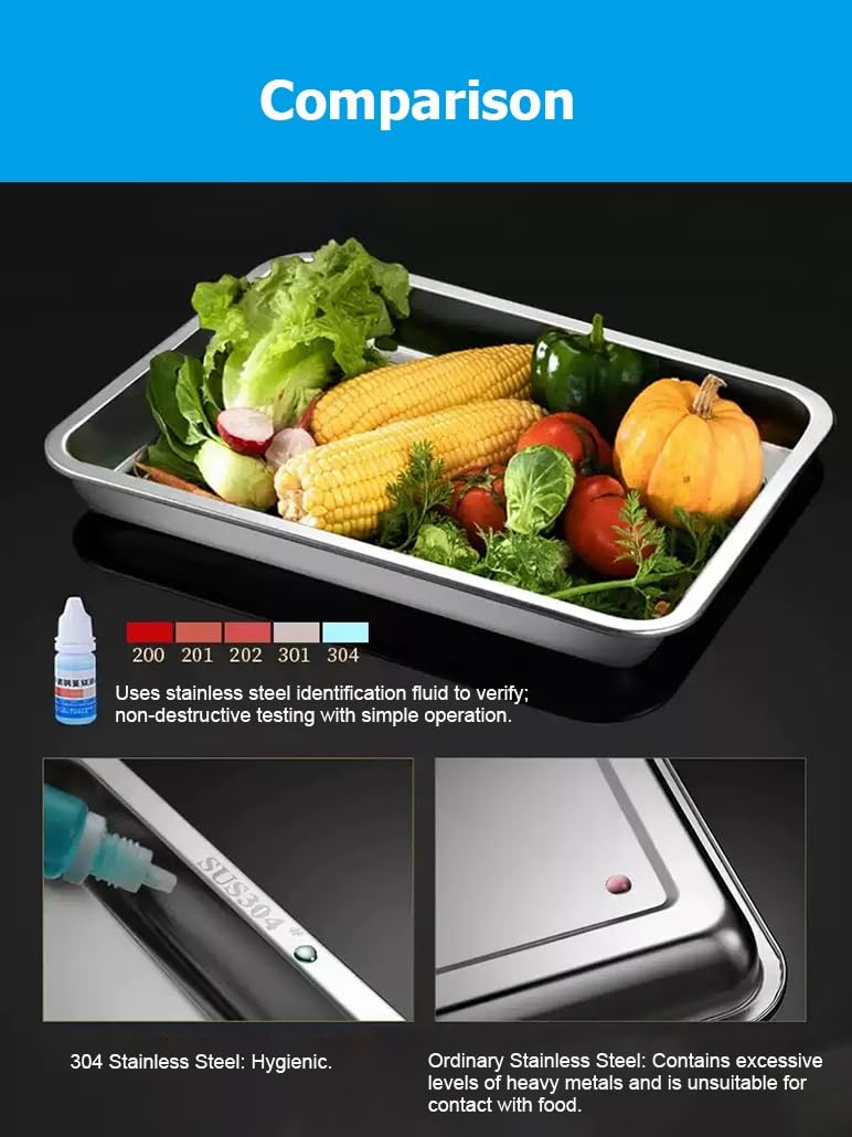 304 Stainless Steel Baking Sheet Collection
