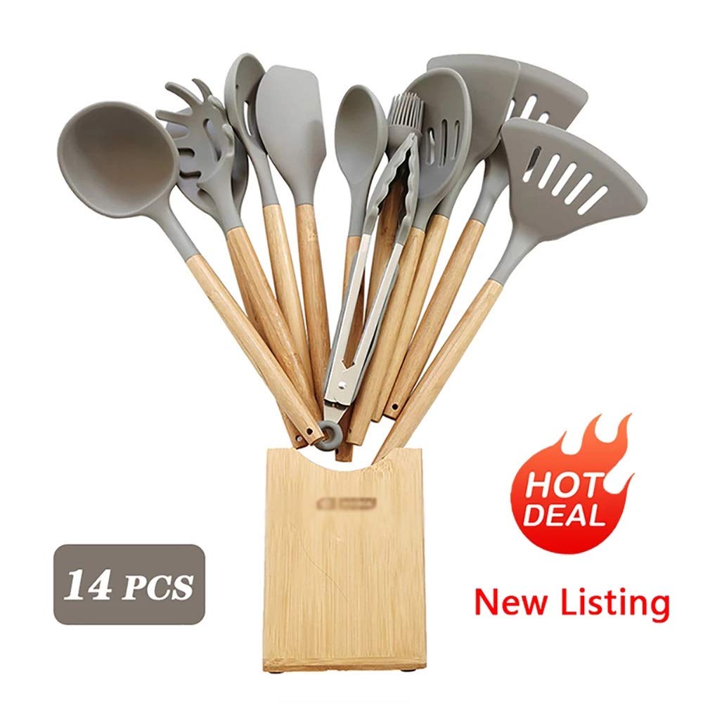 14-Piece Silicone Kitchen Utensil Set