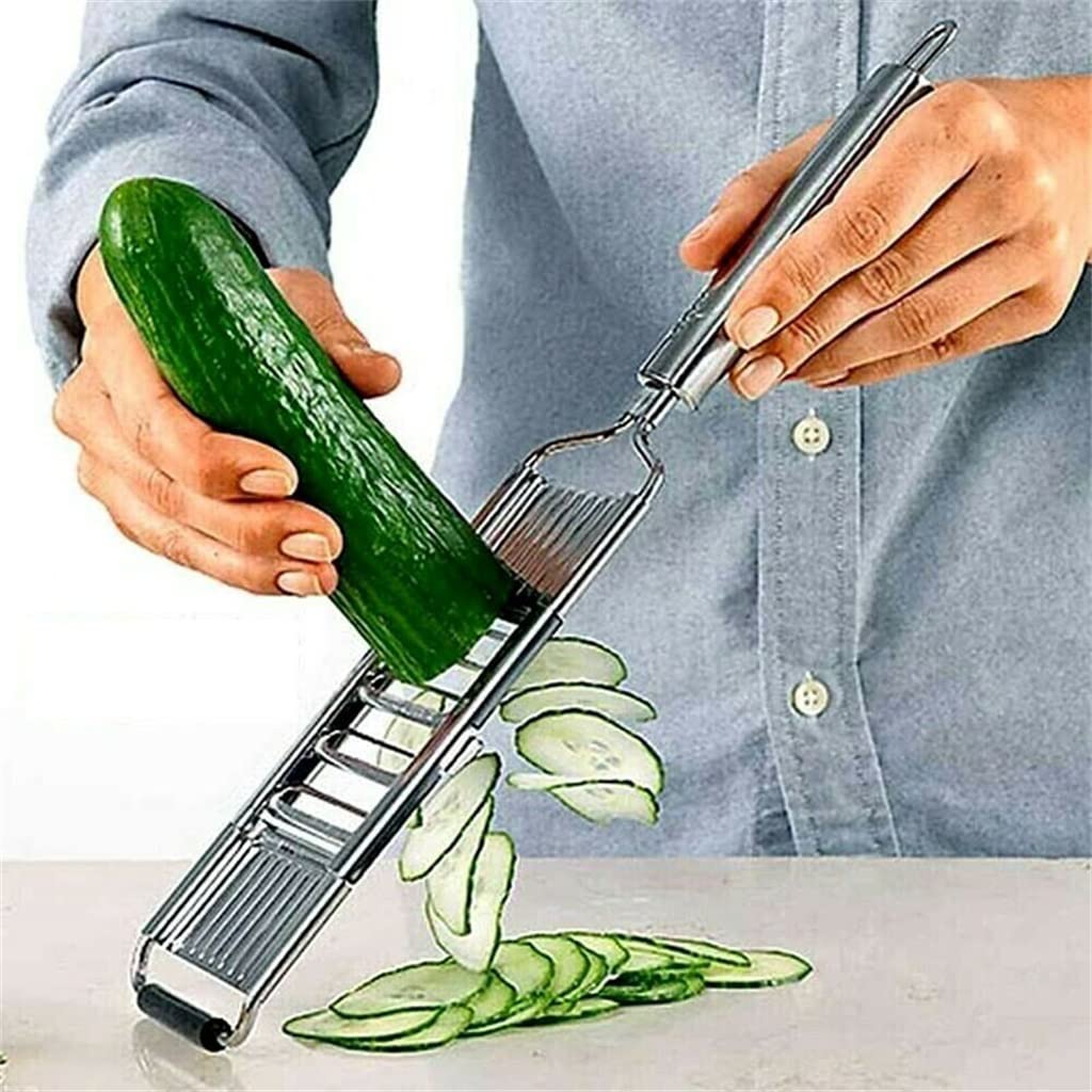 Adjustable Stainless Steel Vegetable Slicer and Grater