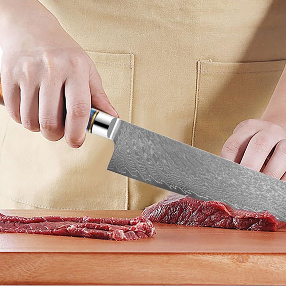 9-Piece 67-Layer Damascus Kitchen Knife Set