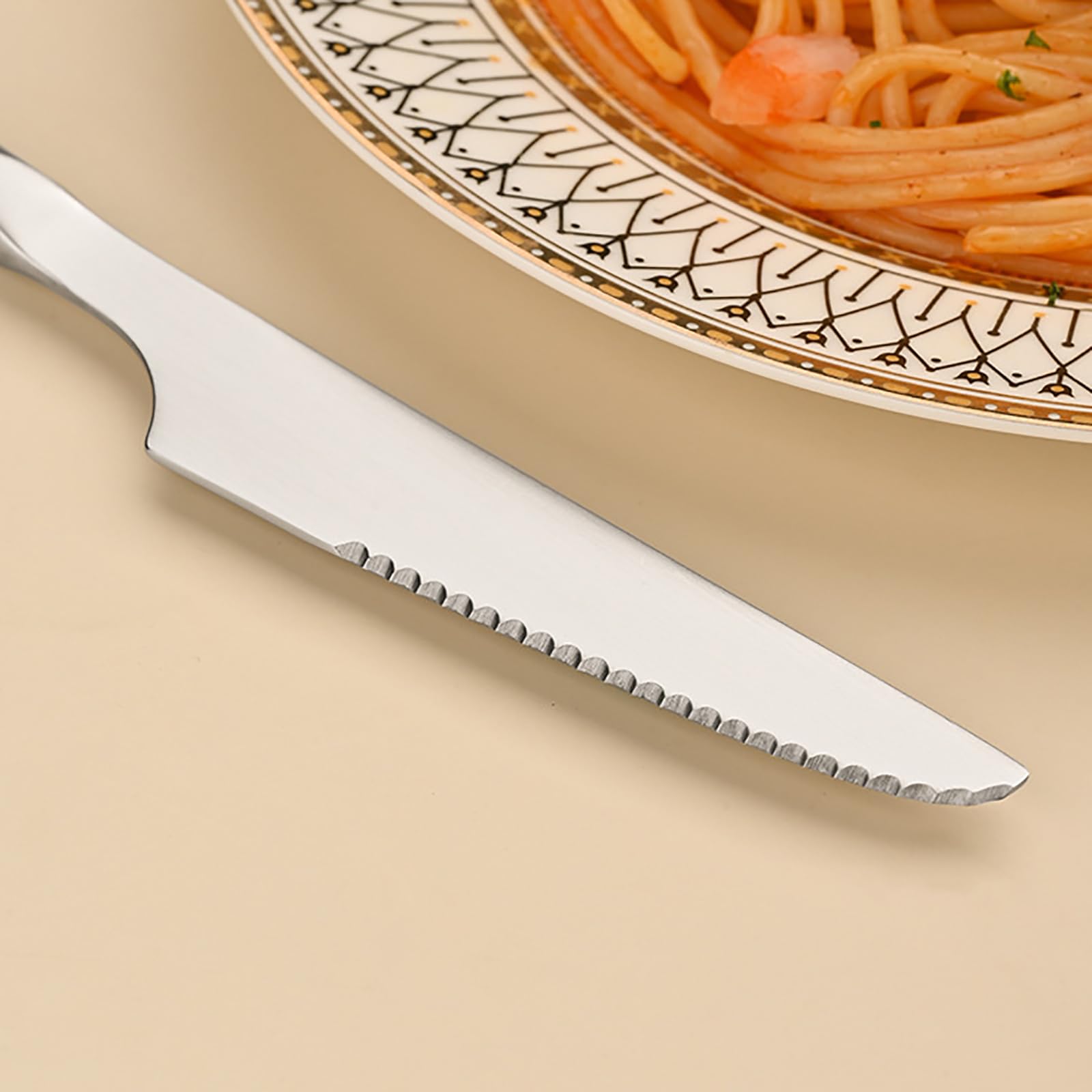 Wood-Handle Stainless Steel Flatware Collection