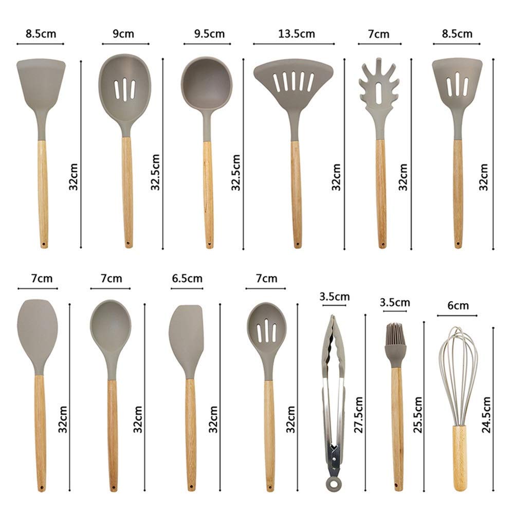 14-Piece Silicone Kitchen Utensil Set