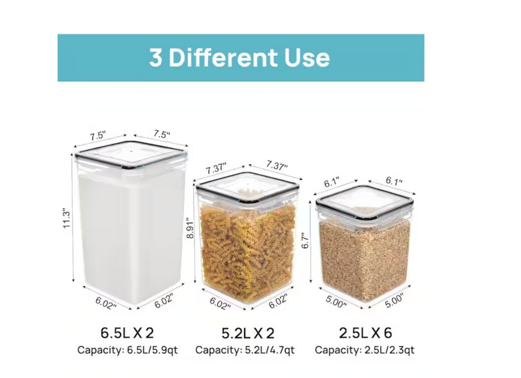 10-Piece Airtight Food Storage Container Set