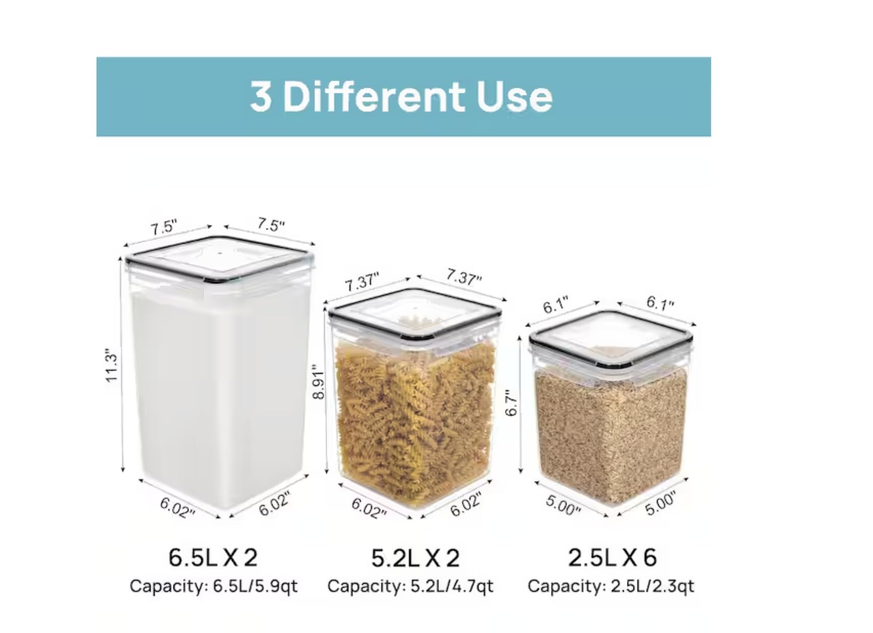 10-Piece Airtight Food Storage Container Set