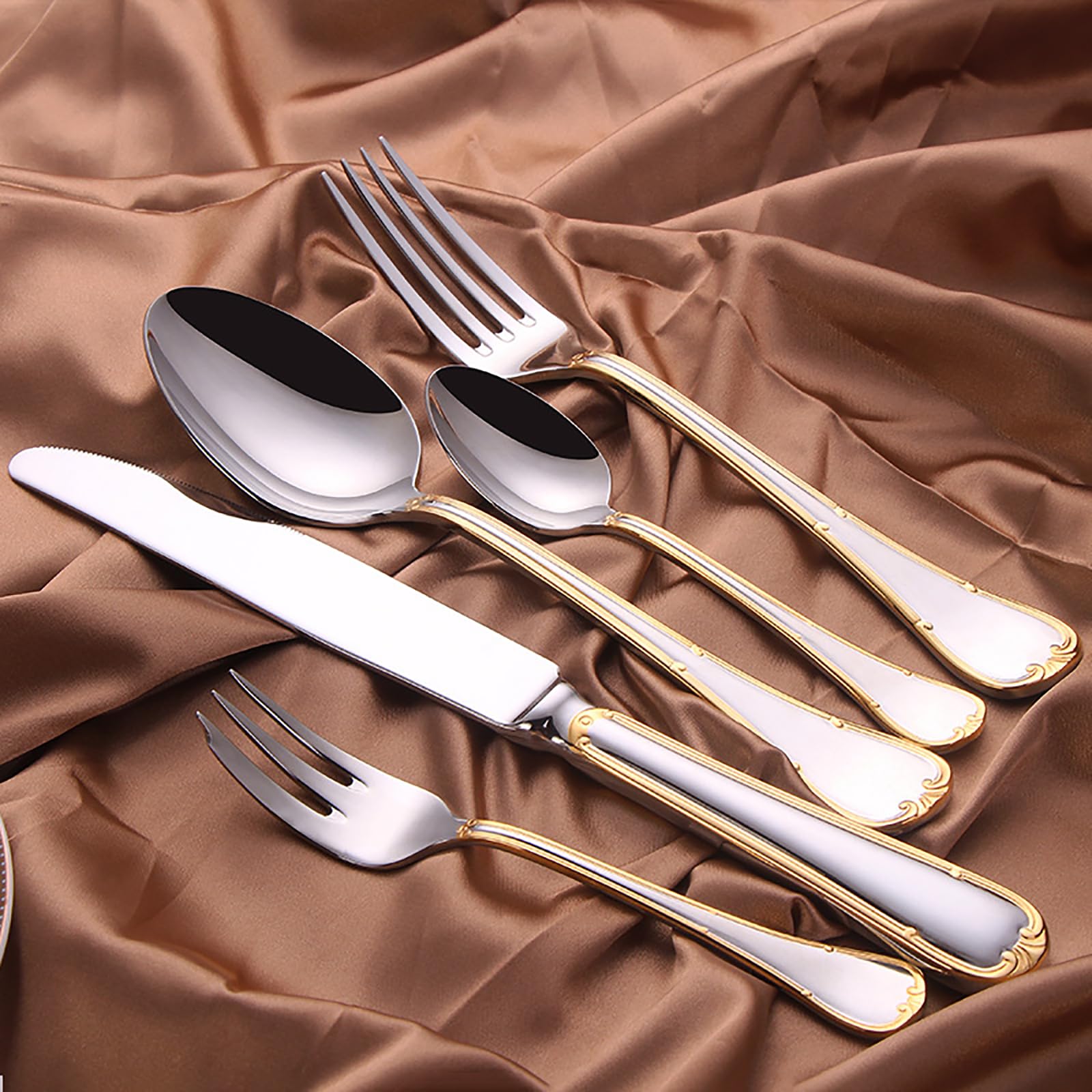 Stainless Steel Flatware Set Collection