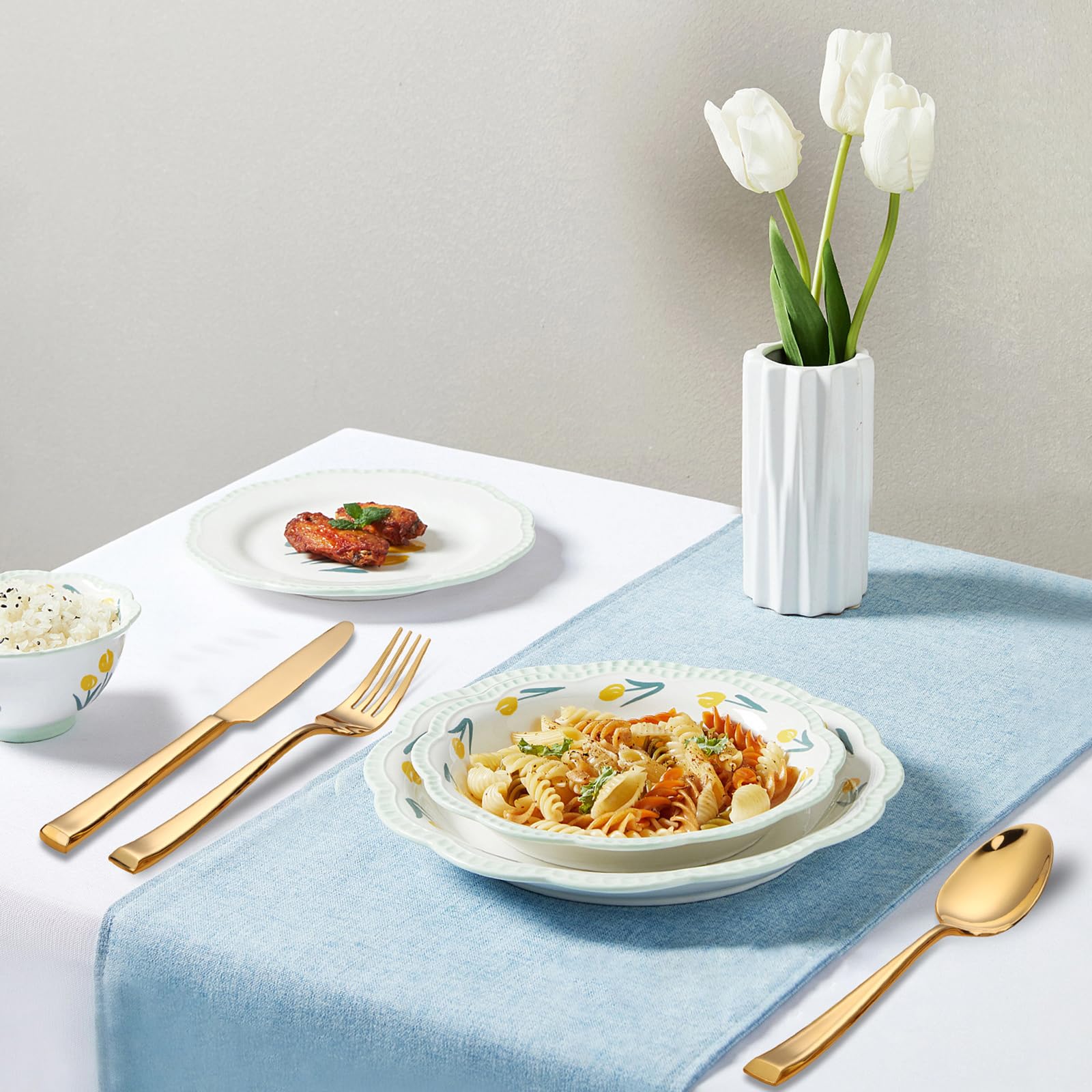 Stainless Steel Flatware Collection for 6 to 18